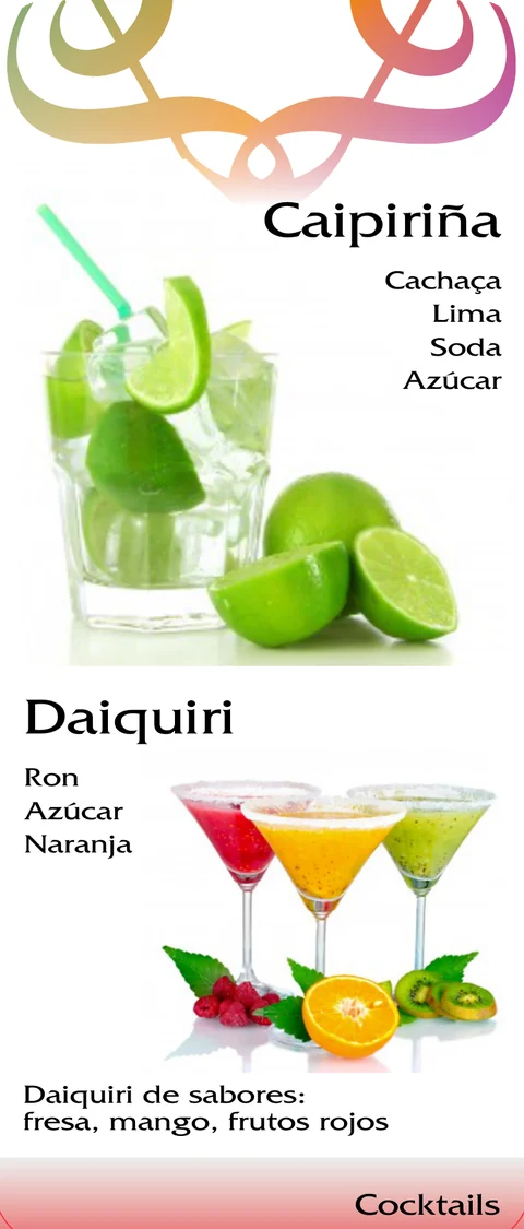 Caipiriña y Daiquiri