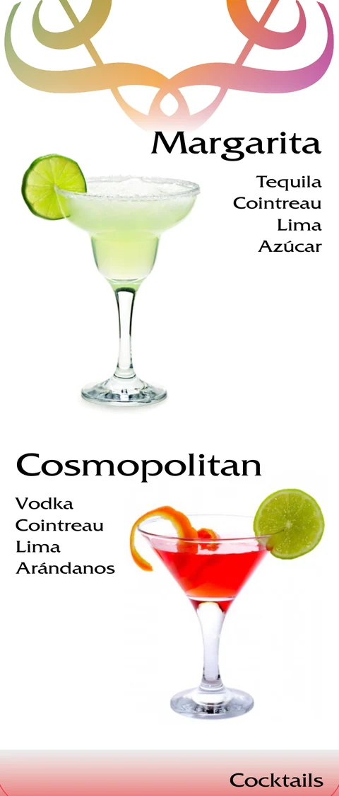 Margarita y Cosmopolitan