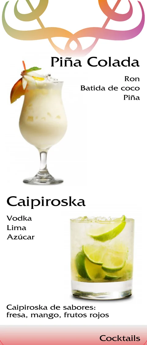 Piña Colada i Caipiroska